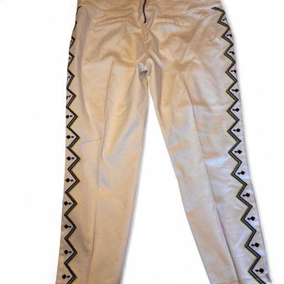 Bisou Bisou Michelle Bohbot White Pants - Size 14 - Picture 3 of 4